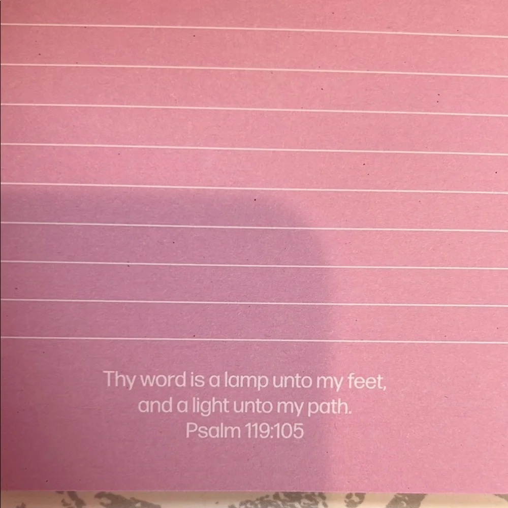 Inspirational Notepad with Colorful Biblical Quotes- NWT Scriptures